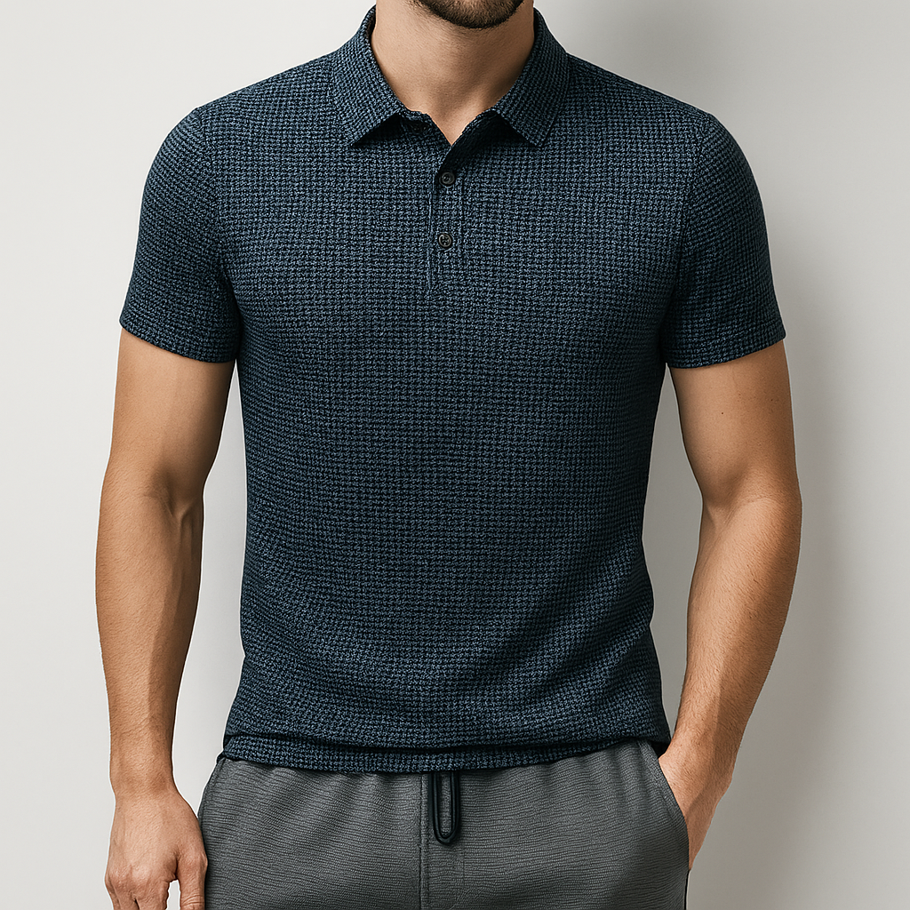 2025 Men’s Business Casual Short-Sleeve Polo Shirt