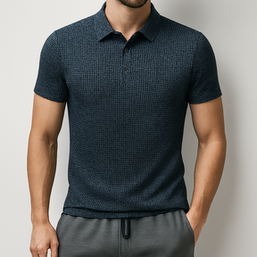 2025 Men’s Business Casual Short-Sleeve Polo Shirt