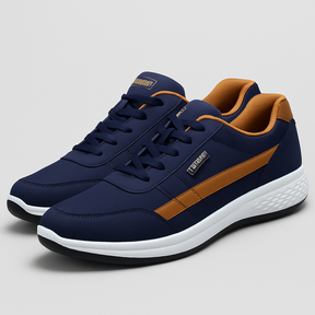 Men’s Waterproof Leather Sneakers – Casual Comfort with Elevated Style