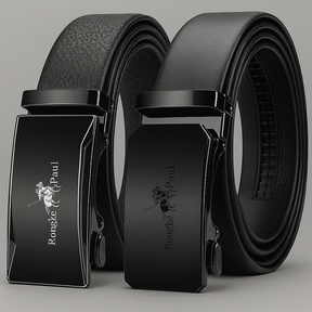 Men’s Genuine Leather Belt with Adjustable Automatic Buckle