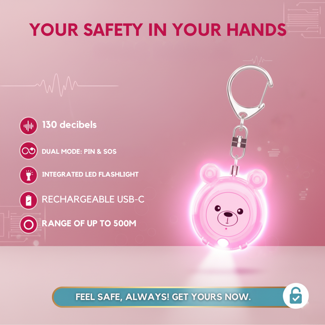 SafeTravel Lock — Portable protection for peaceful nights, with a free personal alarm included.