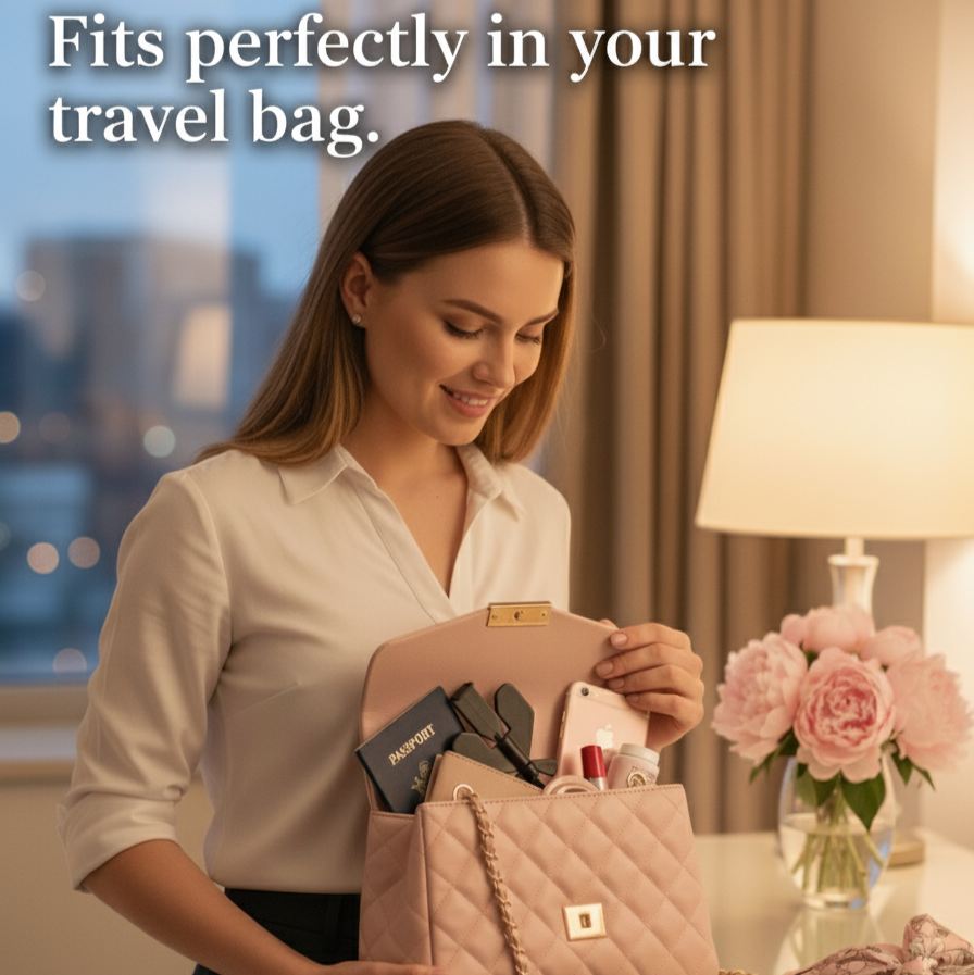 SafeTravel Lock — Portable protection for peaceful nights, with a free personal alarm included.