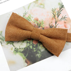 Parent-Child Suede Bow Tie Set