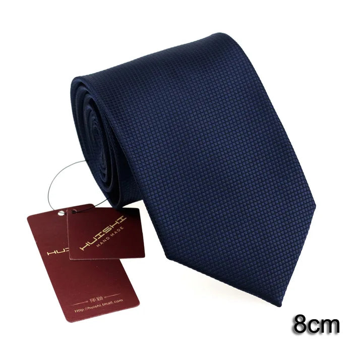 Dark Blue Jacquard Tie