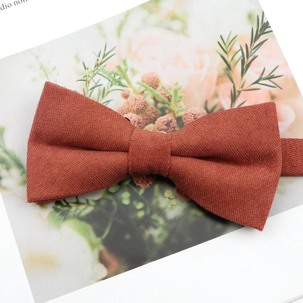 Parent-Child Suede Bow Tie Set