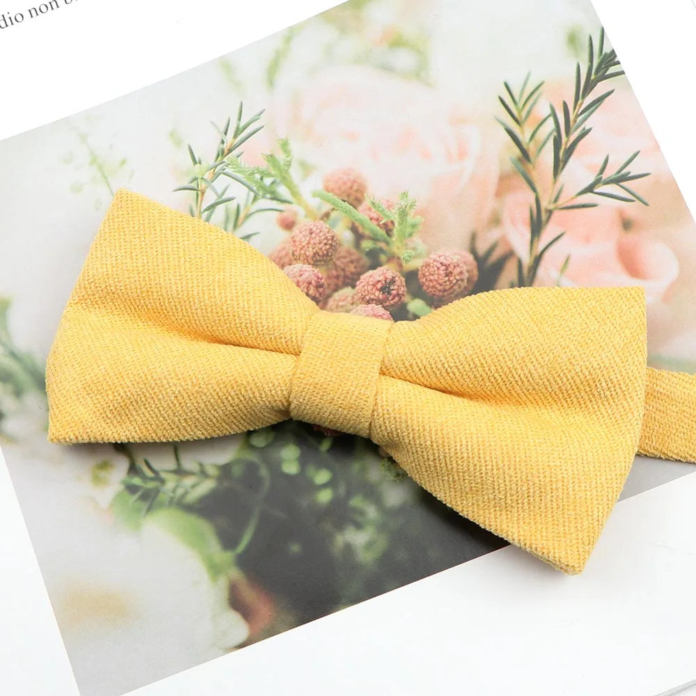 Parent-Child Suede Bow Tie Set