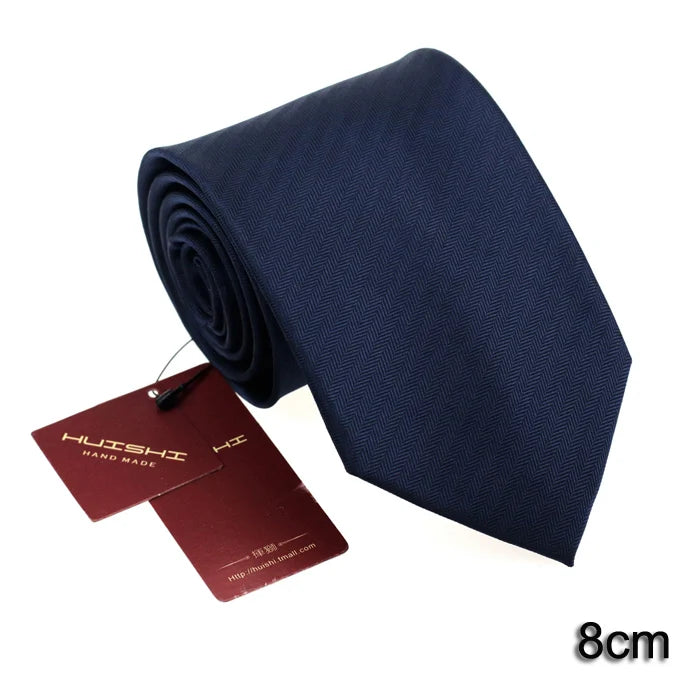 Dark Blue Jacquard Tie