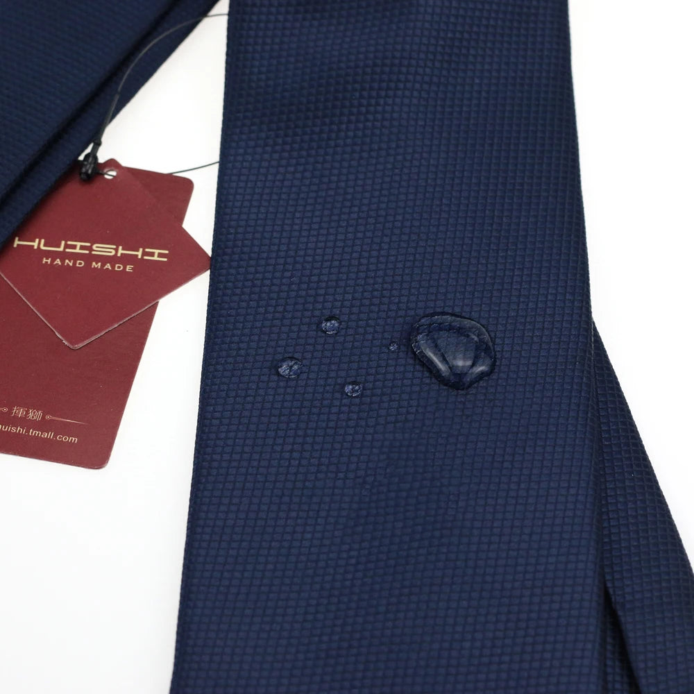 Dark Blue Jacquard Tie