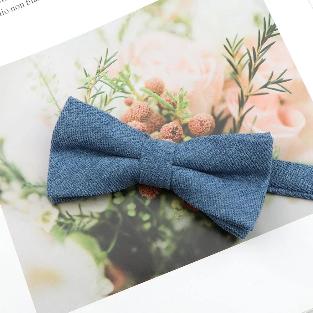 Parent-Child Suede Bow Tie Set