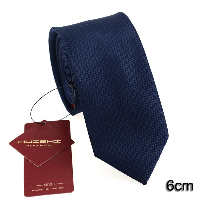 Dark Blue Jacquard Tie