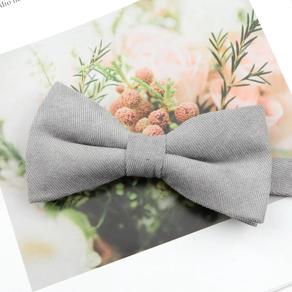 Parent-Child Suede Bow Tie Set