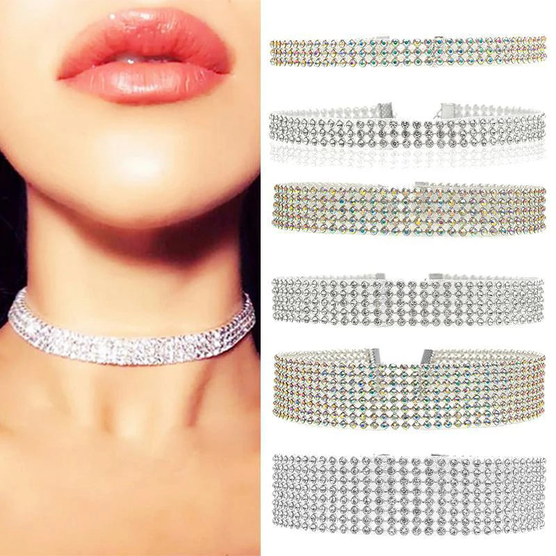Glamour Gleam Crystal Choker