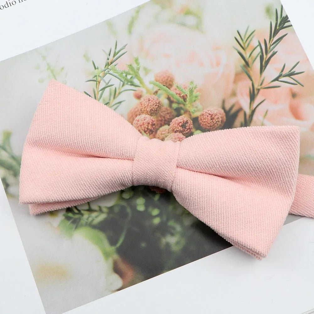 Parent-Child Suede Bow Tie Set
