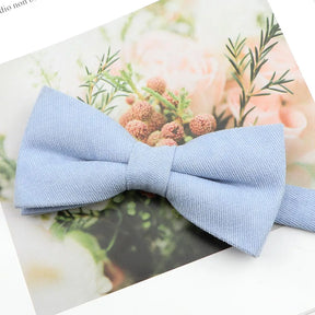 Parent-Child Suede Bow Tie Set