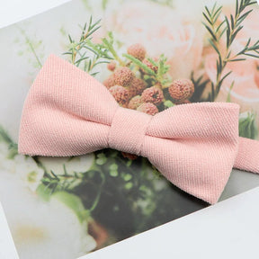 Parent-Child Suede Bow Tie Set