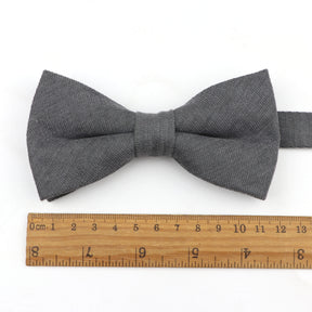 Parent-Child Suede Bow Tie Set
