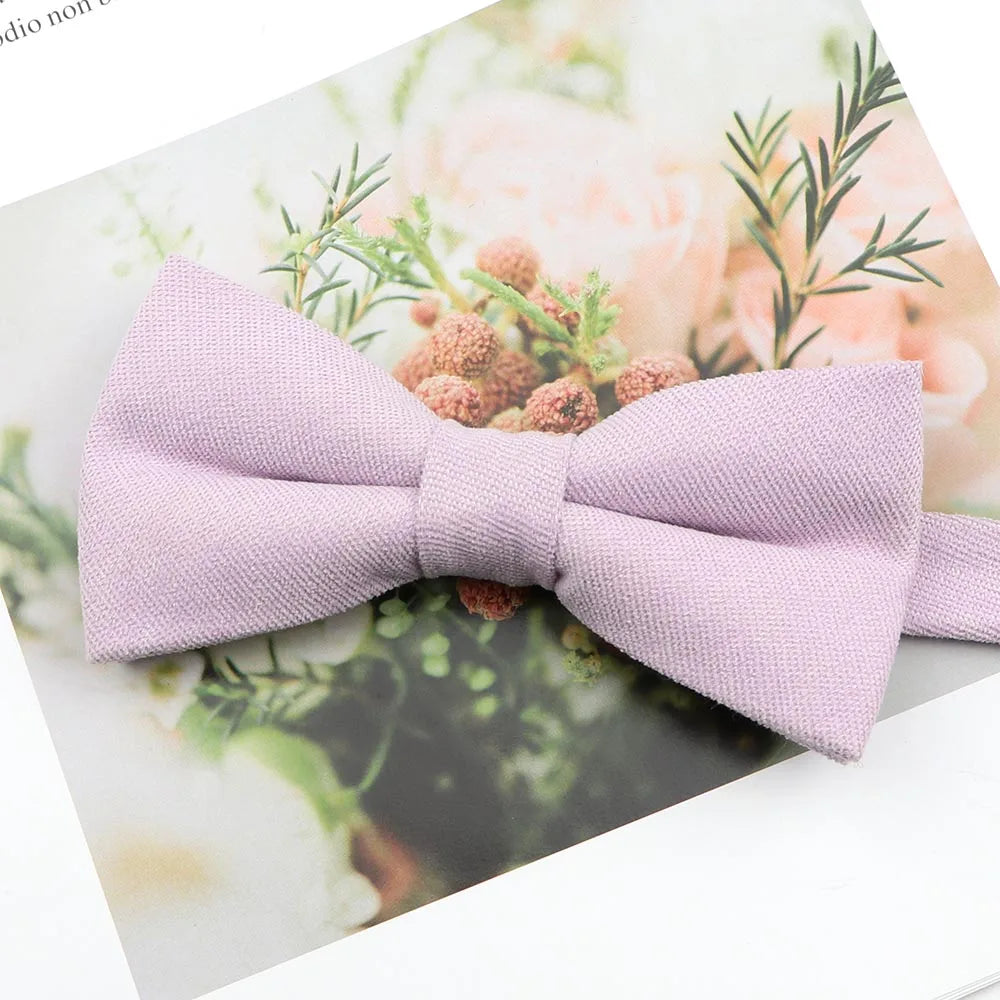 Parent-Child Suede Bow Tie Set