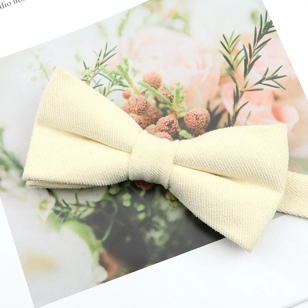 Parent-Child Suede Bow Tie Set