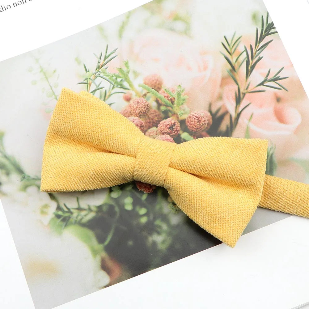 Parent-Child Suede Bow Tie Set