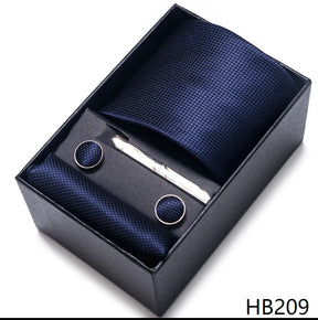 Classic Tie with Pocket Square and Cufflinks