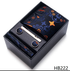 Classic Tie with Pocket Square and Cufflinks