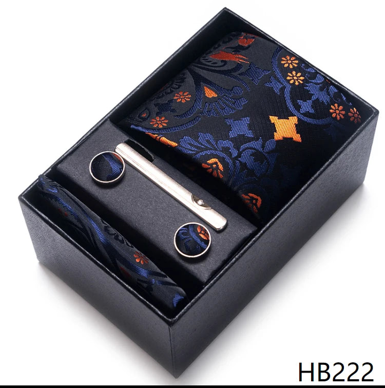 Classic Tie with Pocket Square and Cufflinks