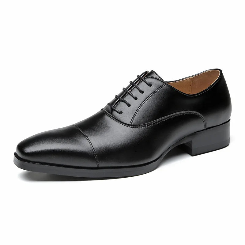 Men’s Genuine Leather Derby Shoes – Timeless Elegance