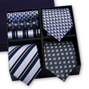 Luxury 3-Tie and Pocket Square Gift Box Set