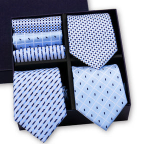 Luxury 3-Tie and Pocket Square Gift Box Set