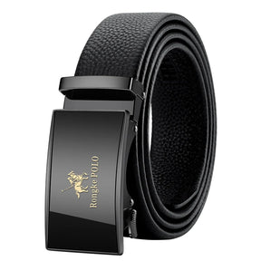 Men’s Genuine Leather Belt with Adjustable Automatic Buckle