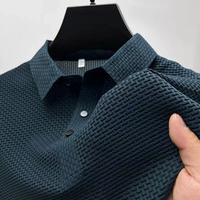 2025 Men’s Business Casual Short-Sleeve Polo Shirt