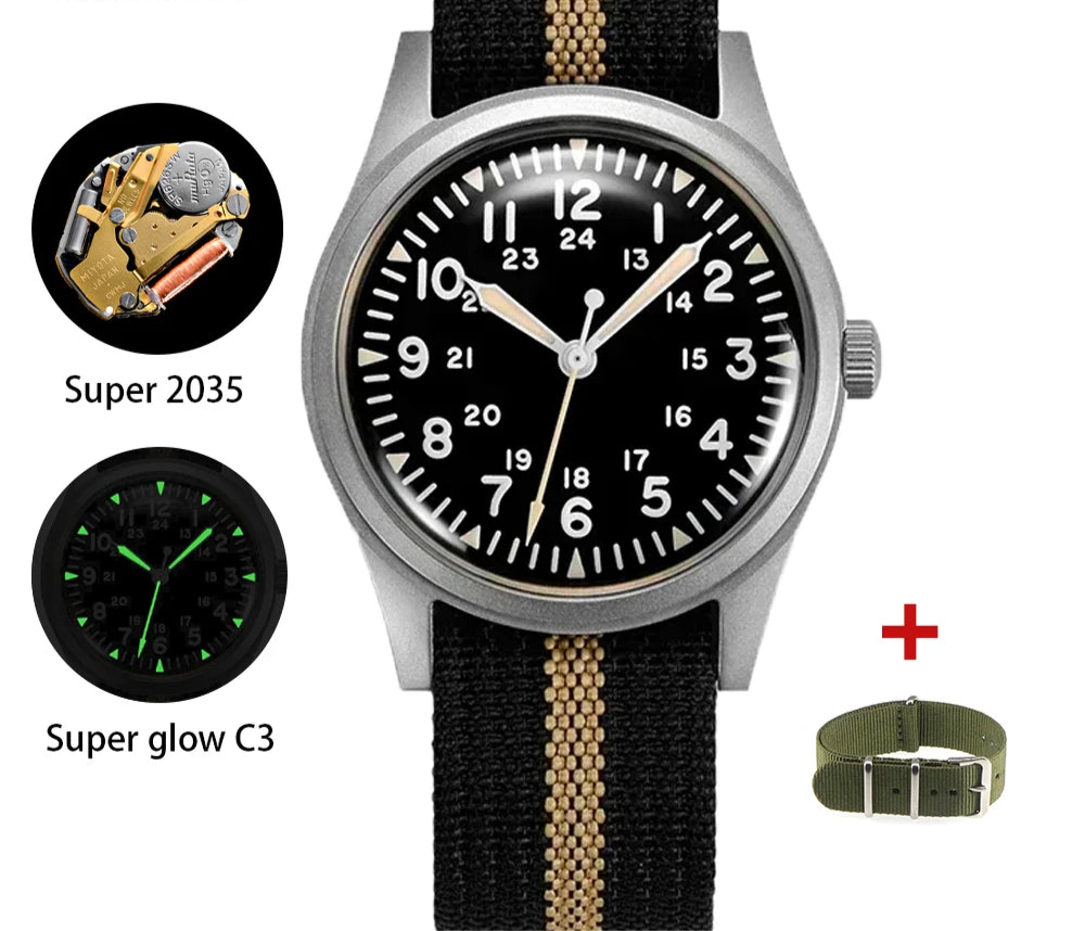 Military 2035 Watch — Timeless Elegance Meets Rugged Durability