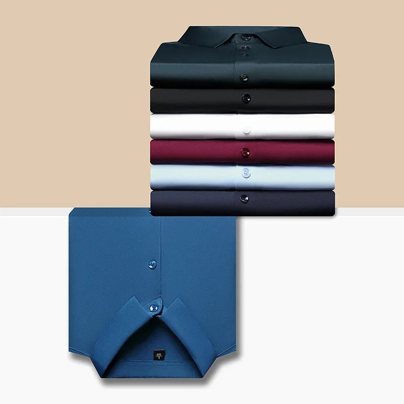 Premium Men’s Ultra-Stretch Long-Sleeve Shirt