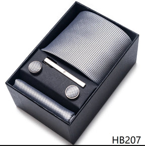 Classic Tie with Pocket Square and Cufflinks