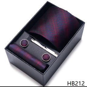Classic Tie with Pocket Square and Cufflinks