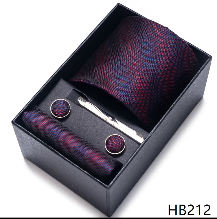Classic Tie with Pocket Square and Cufflinks