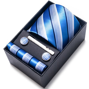 Classic Tie with Pocket Square and Cufflinks