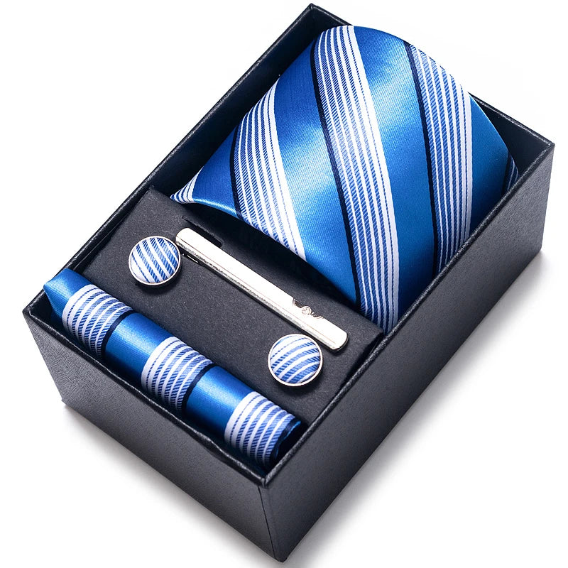 Classic Tie with Pocket Square and Cufflinks