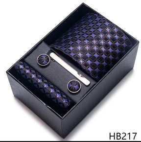 Classic Tie with Pocket Square and Cufflinks