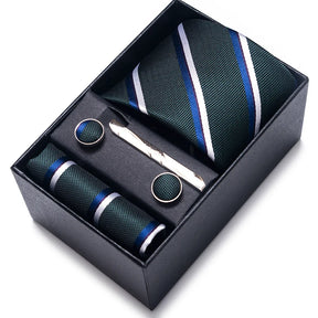 Classic Tie with Pocket Square and Cufflinks