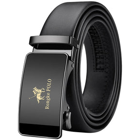 Men’s Genuine Leather Belt with Adjustable Automatic Buckle