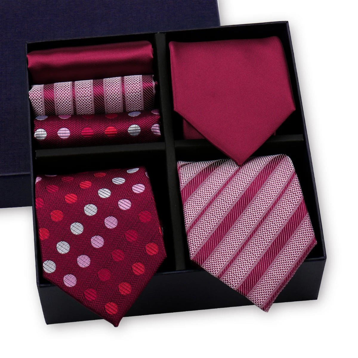 Luxury 3-Tie and Pocket Square Gift Box Set