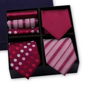 Luxury 3-Tie and Pocket Square Gift Box Set