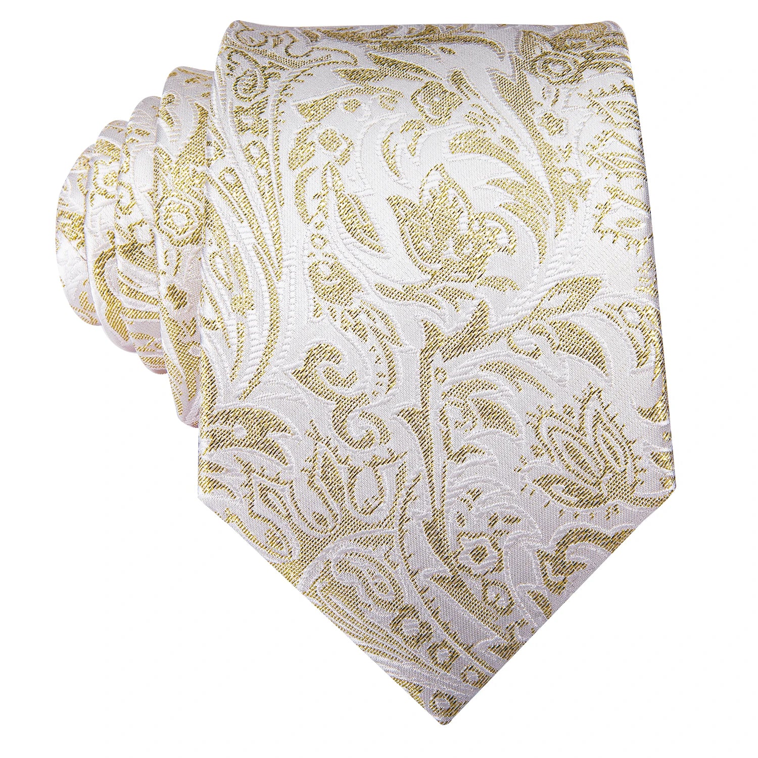 Elegant Champagne Gold Tie Set