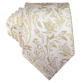 Elegant Champagne Gold Tie Set