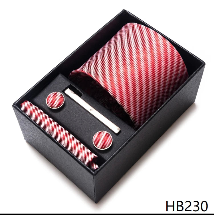 Classic Tie with Pocket Square and Cufflinks