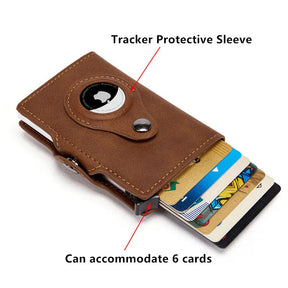 AIRTAG LEATHER WALLET – RECEIVE WATCH &amp; BRACELET