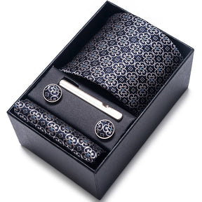 Classic Tie with Pocket Square and Cufflinks