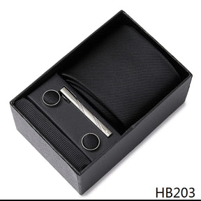 Classic Tie with Pocket Square and Cufflinks
