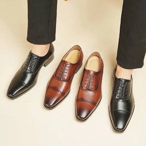 Men’s Genuine Leather Derby Shoes – Timeless Elegance